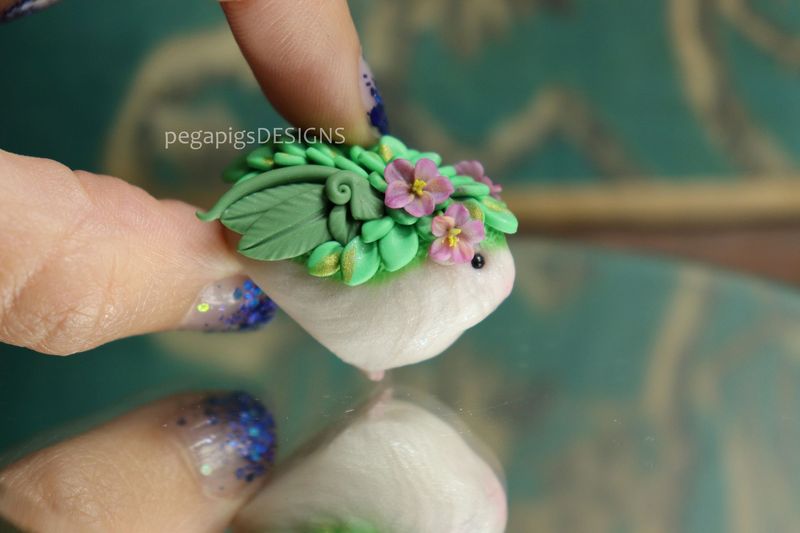 Pink Bushling - pegapiggy figurine