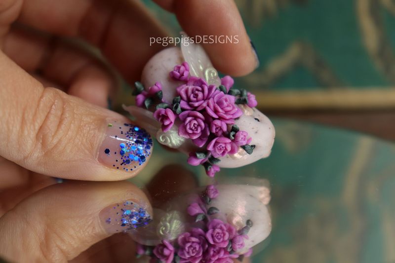 Violet Succulent - pegapiggy figurine