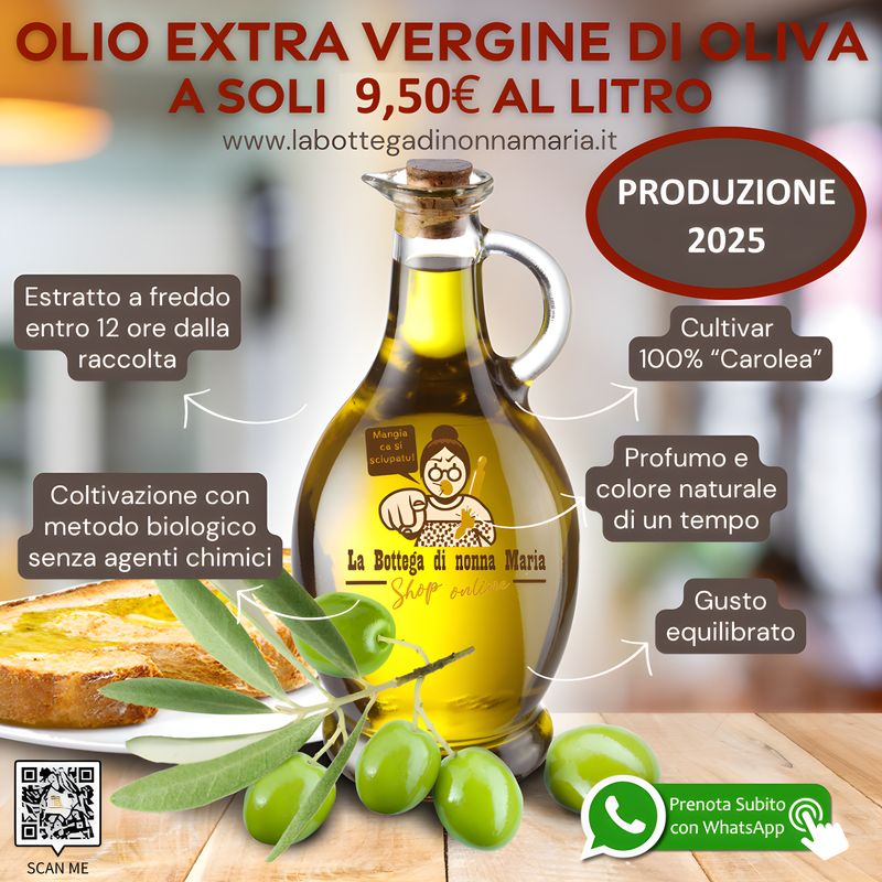 Olio Extra Vergine di oliva 2025
