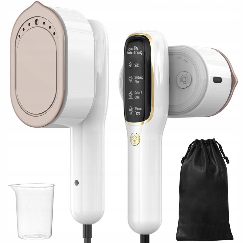 STEAMER 1000W Przenośna Parownica Do Ubrań 2w1 Zbiornik 100ml
