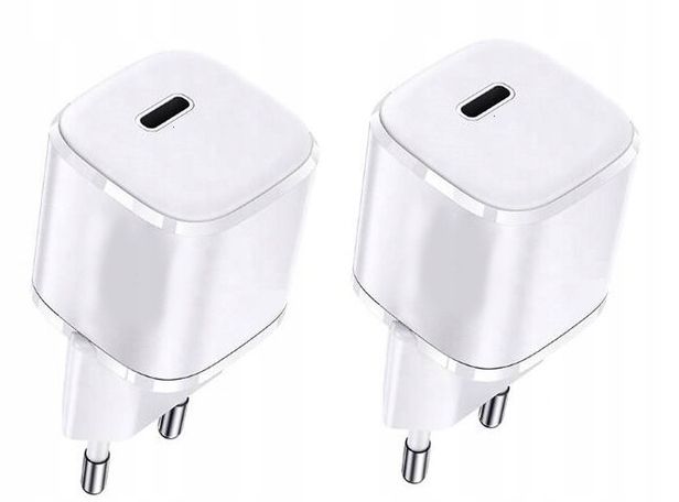ŁADOWARKA SIECIOWA ADAPTER USB-C 20W SZYBKIE ŁADOWANIE SURNICE 2 SZTUKI