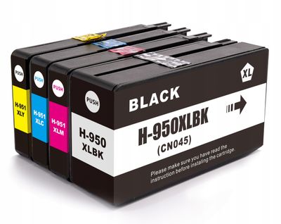 4x TUSZ DO HP OFFICEJET PRO 8100 8600 8610 8620 8630 8640 251dw 276dw 950XL