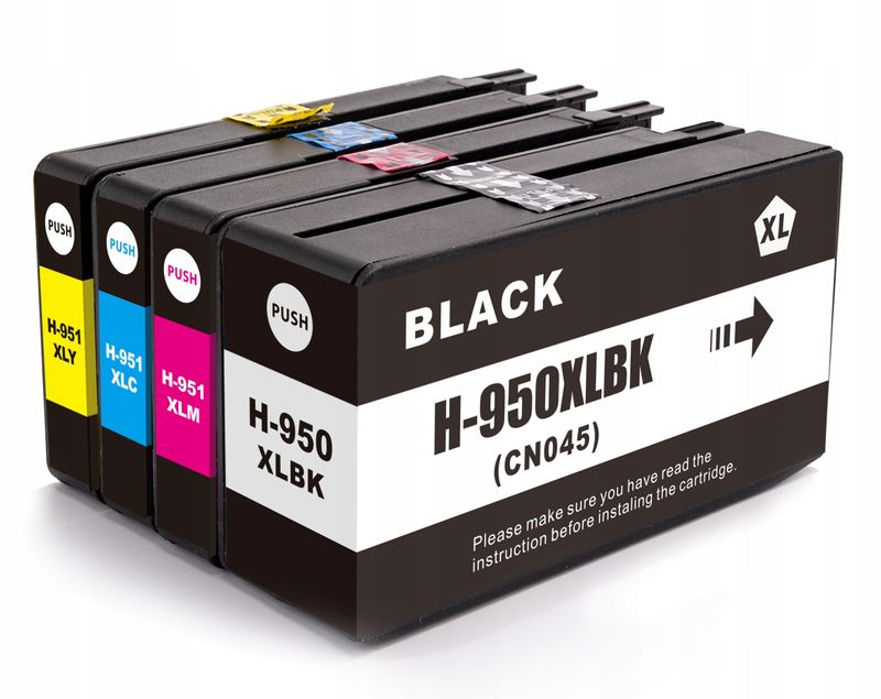 4x TUSZ DO HP OFFICEJET PRO 8100 8600 8610 8620 8630 8640 251dw 276dw 950XL