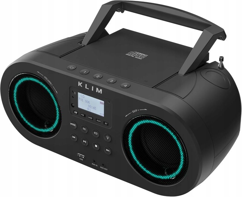KLIM B5 Odtwarzacz CD Przenośny Boombox