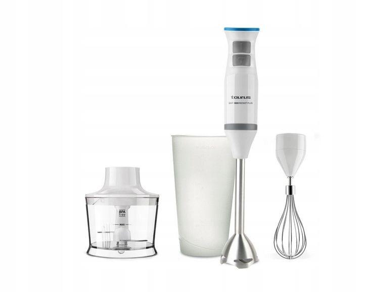 Blender ręczny Taurus Bapi 1000W Rocket Plus + akcesoria zestaw