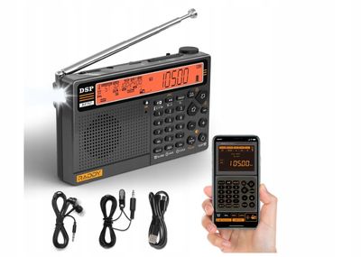 Raddy RF757 APP Control radio krótkofalowe, przenośne radio G1223