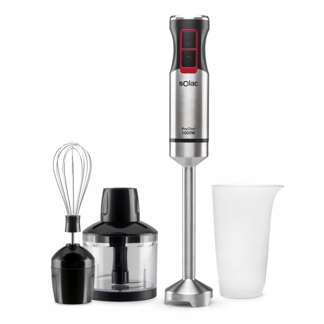 Blender ręczny Solac ProChef 1000W 1000 W srebrny/szary