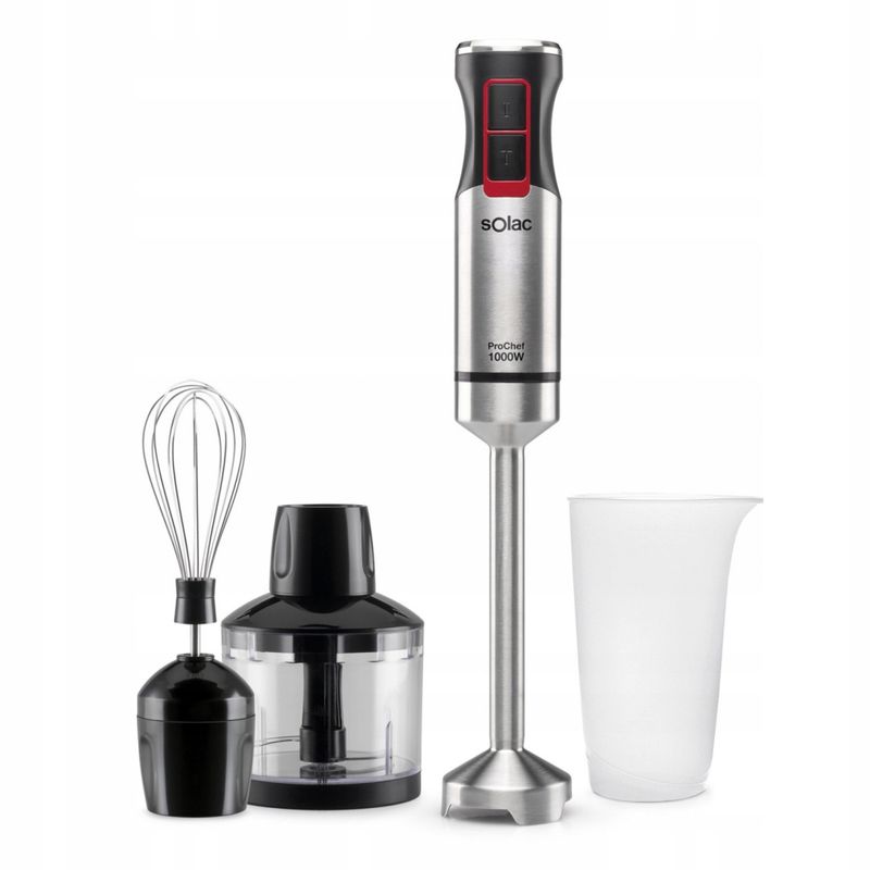 Blender ręczny Solac ProChef 1000W 1000 W srebrny/szary