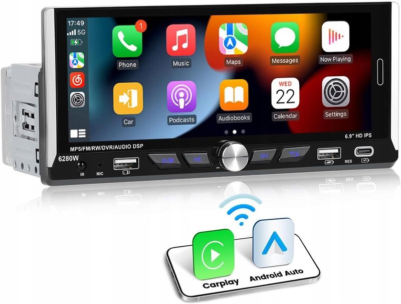 Radio samochodowe Cand Auto A3587 1-DIN