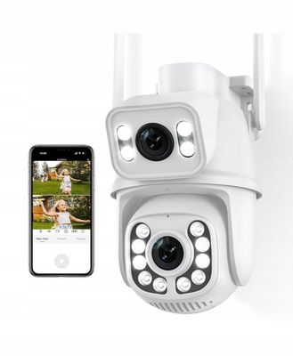 Kamera zewnętrzna ANBIUX 2.5K/6MP WiFi PTZ detekcja nocna LED