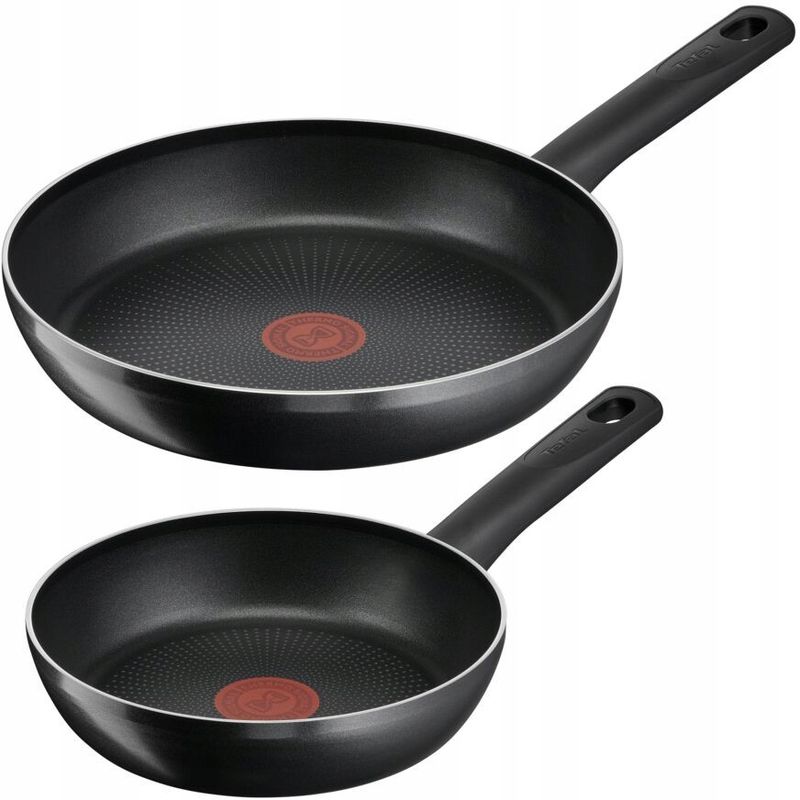 Zestaw patelni Tefal Hard Titanium C3899022 czarne 2 szt.