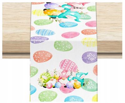 Bieżnik 33x215 cm Wielkanocny Wiosenny Kolorowy