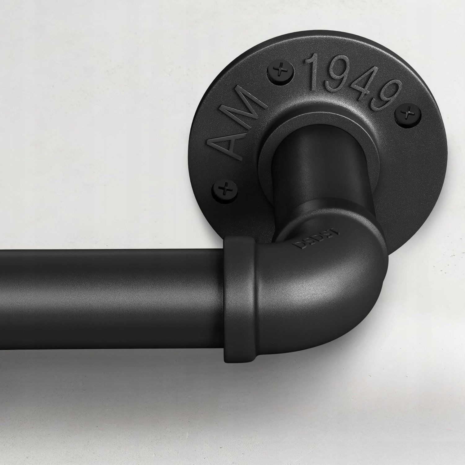 KARNISZ REGULOWANY CZARNY, 76 DO 305 CM, ŚREDNICA 25 MM