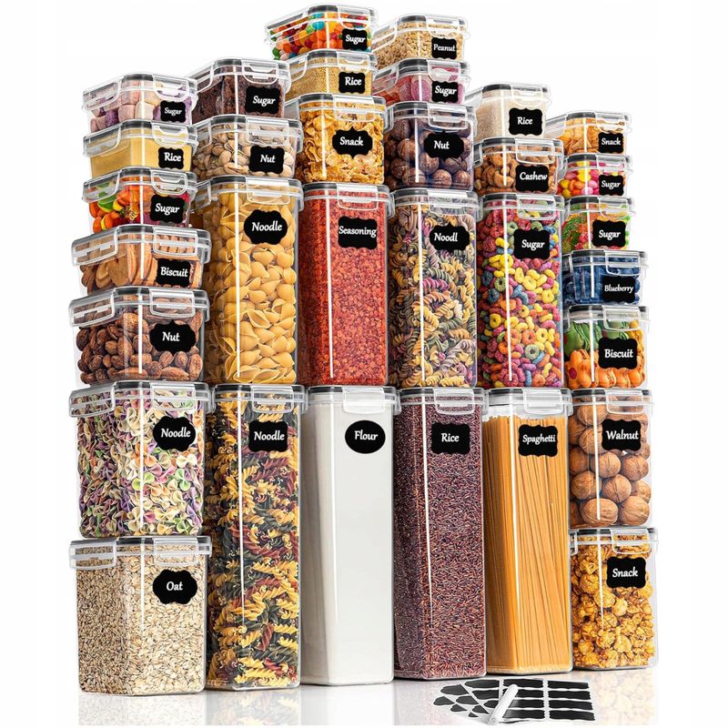 POJEMNIKI HERMETYCZNE NA ZYWNOSC PLASTIKOWE PUDEŁKA SZCZELNE ZESTAW