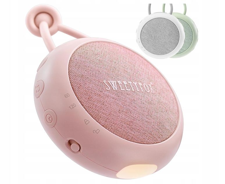 GENERATOR BIAŁEGO SZUMU DLA DZIECKA GŁOŚNIK LAMPKA NOCNA SWEETYFOX różowy