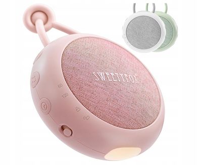 GENERATOR BIAŁEGO SZUMU DLA DZIECKA GŁOŚNIK LAMPKA NOCNA SWEETYFOX różowy