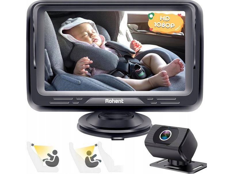 Rohent BABY Auto Kamera HD 1080P Klarna Nocna Wizja Monitor