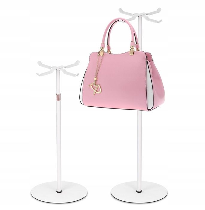 Mordx 2 stojaki na torebki, metalowe do zawieszenia białe