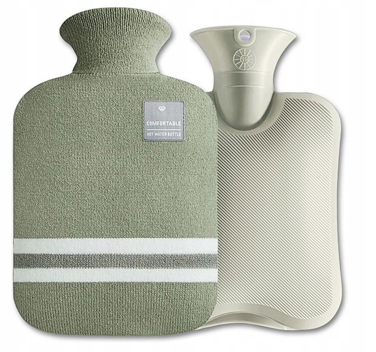 Termofor gumowy TERMOFOR NA ZIMĘ zielony 2 l