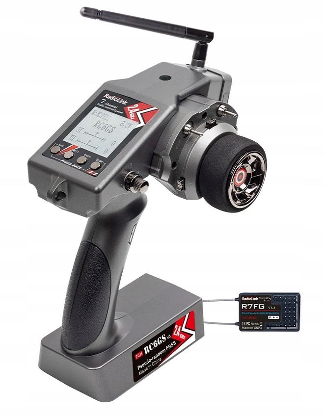 Radiolink RC6GS V3 Nadajnik RC 7CH z Odbiornikiem R7FG Telemetria Żyroskop