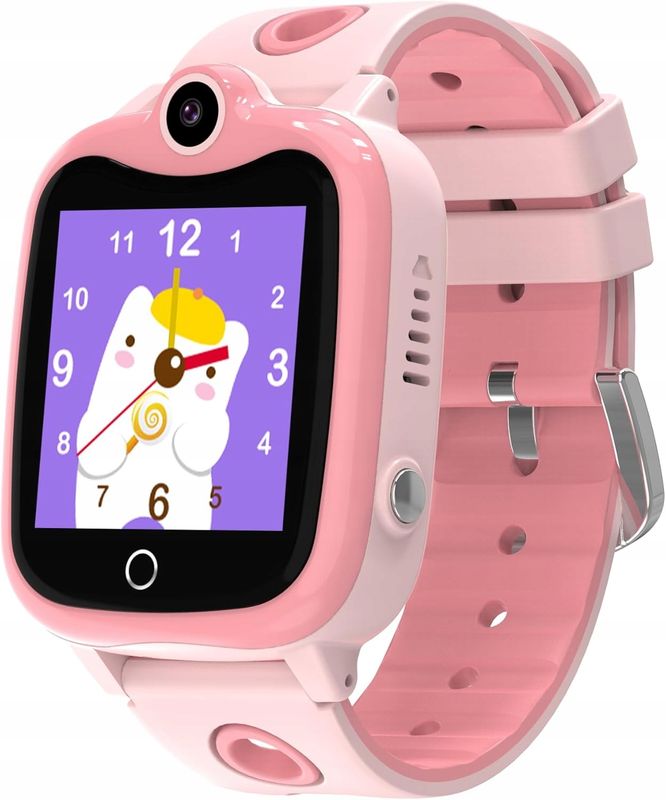 YEDASAH 4G Dziecięcy Smartwatch z GPS i Telefonem – Wodoodporny IP68 Różowy