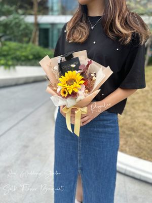 Regular size (10色)🌻向日葵絲花束🌻/ 畢業小花束 送禮•生日•紀念日•製造驚喜•