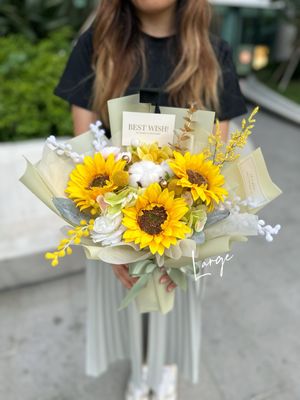 Large size (10色) 🌻向日葵絲花束🌻 / 畢業花束 送禮•生日•紀念日•製造驚喜•
