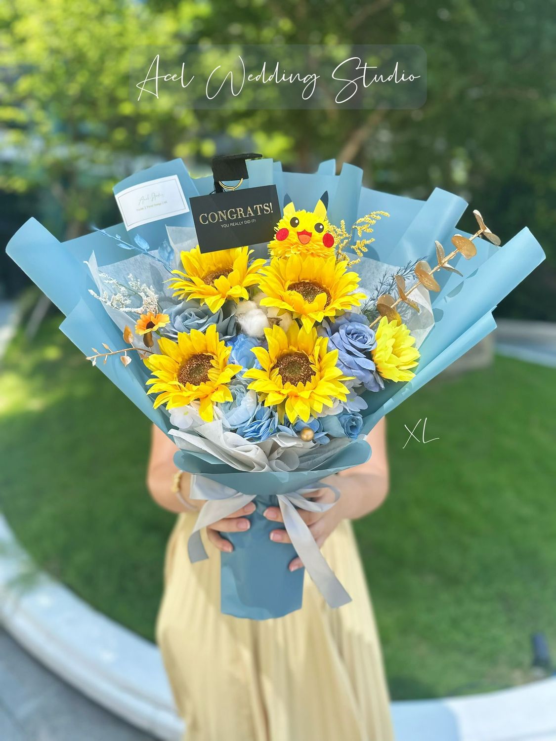 XL size (10色) 🌻向日葵絲花束🌻 / 畢業花束 送禮•生日•紀念日•製造驚喜•