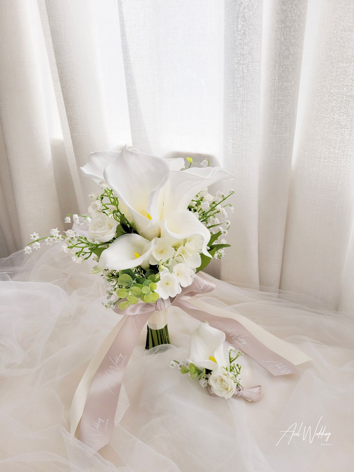 Big day/ PW 🌸預訂((絲花)) 🌸新娘韓式花球 Silk Flower Bouquet 多圖