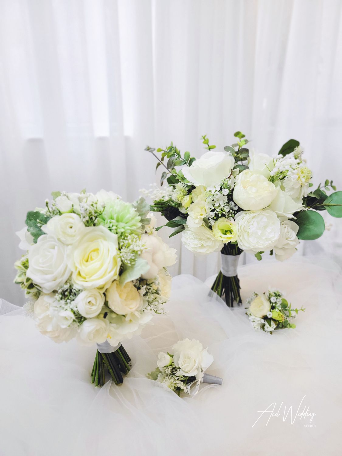 🌸預訂((絲花)) 🌸絲花球襟花優惠套餐 Silk Flower Bouquet package