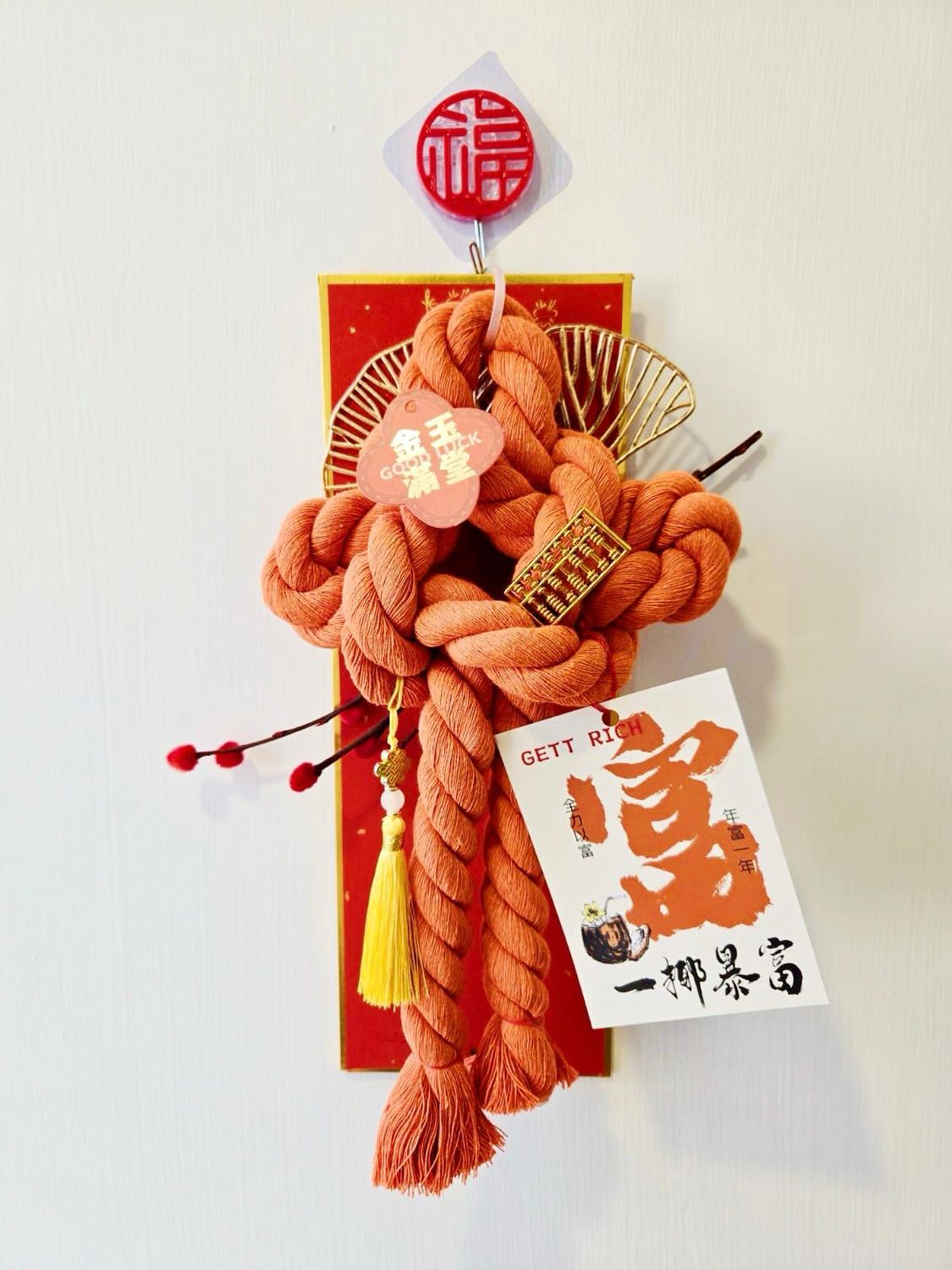 💖駿駿有福萬字結掛飾 Large Size