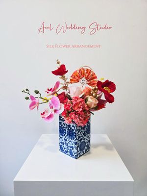 🩷絲花青花瓷瓶花🏮