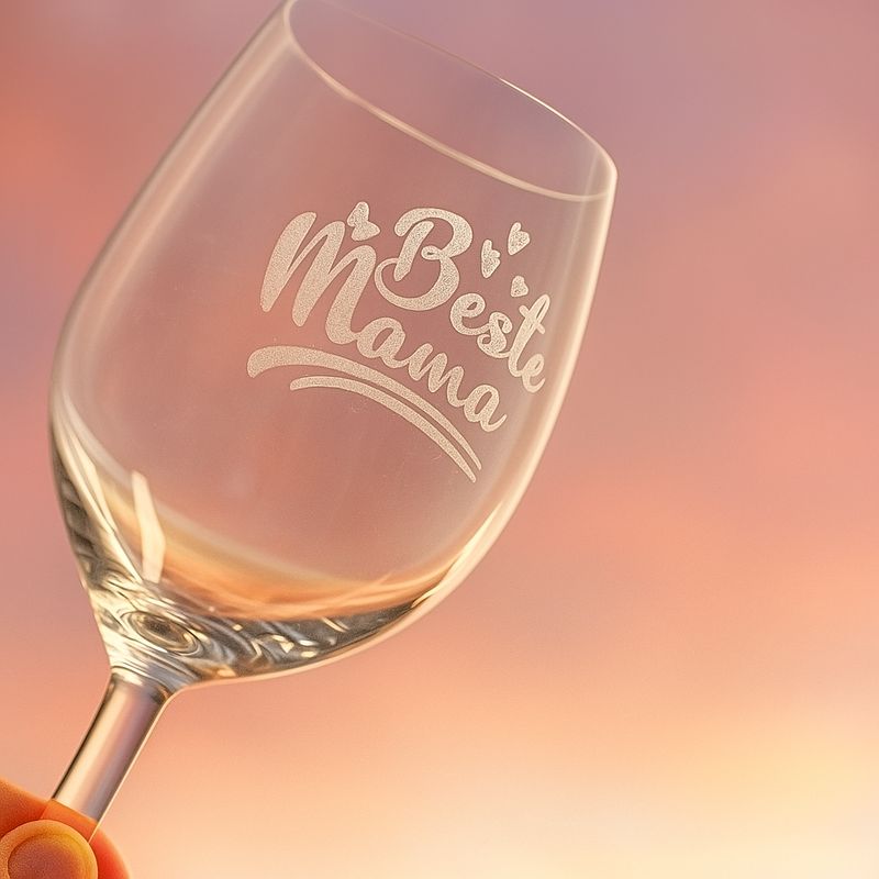 Weinglas mit Wunschgravur – Name/Motiv/Pfote