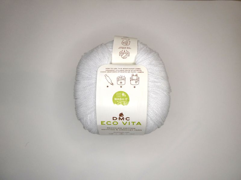 ECO VITA uni Recycelte Baumwolle weiß