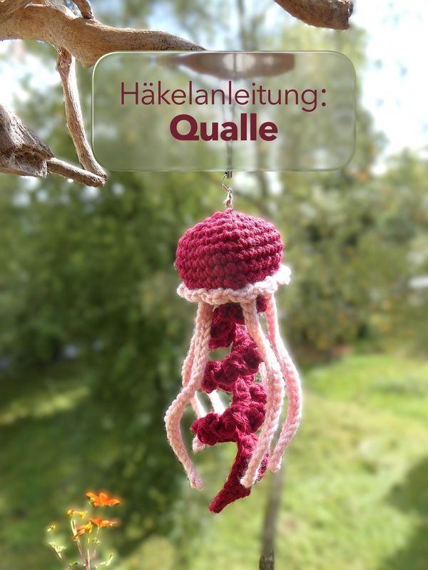 Häkelanleitung Qualle - Komplettset mit Garn