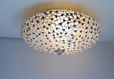 plafonnière mozaïek 50 cm - transparant broken glass