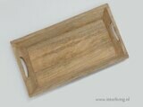 dienblad van naturel mango hout (onbehandeld) - rechthoekig - small