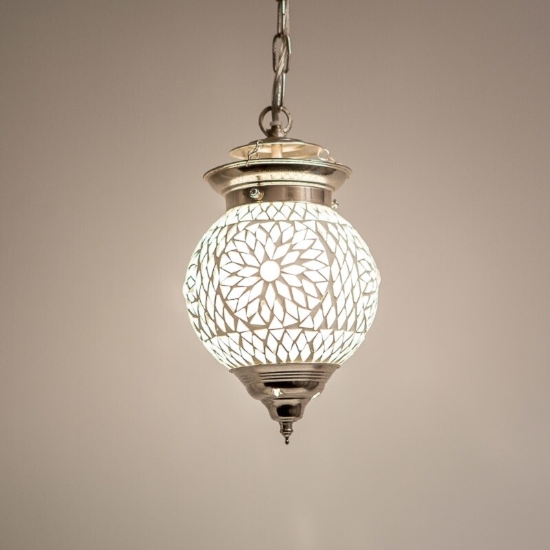 hanglamp bol mozaïek turkish design transparant