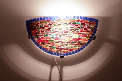 wandlamp glasmozaïek kleurrijk - armbandjes