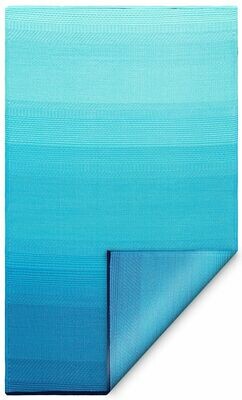 binnen & buiten vloerkleed / buitentapijt - caribische oceaan blauw