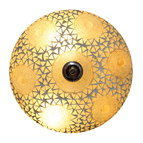 plafonnière mozaiek transparant beads & triangles 25 cm