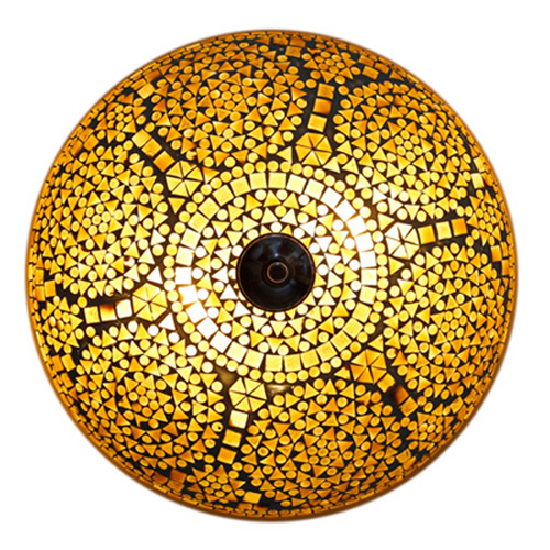plafonnière mozaïek 38 cm - bruin/beige