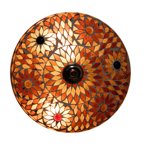 plafonnière 25 cm mozaïek paars turkish design