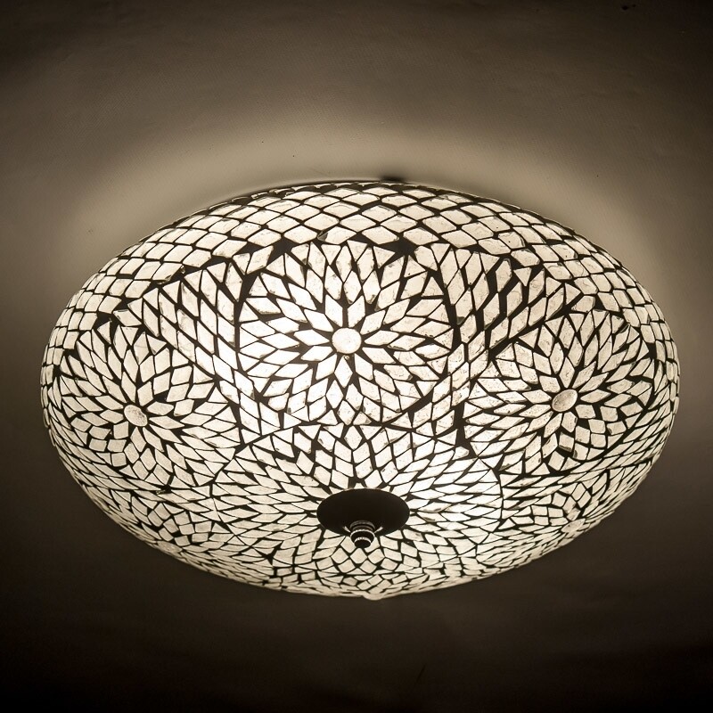 plafonnière mozaïek turks design 38 cm - transparant