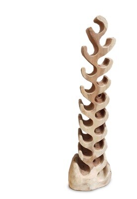 Wijnrek van suar hout - massief hout  voor 18 wijnflessen