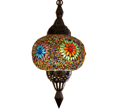 hanglamp pompoen mozaïek turkish design multi colour