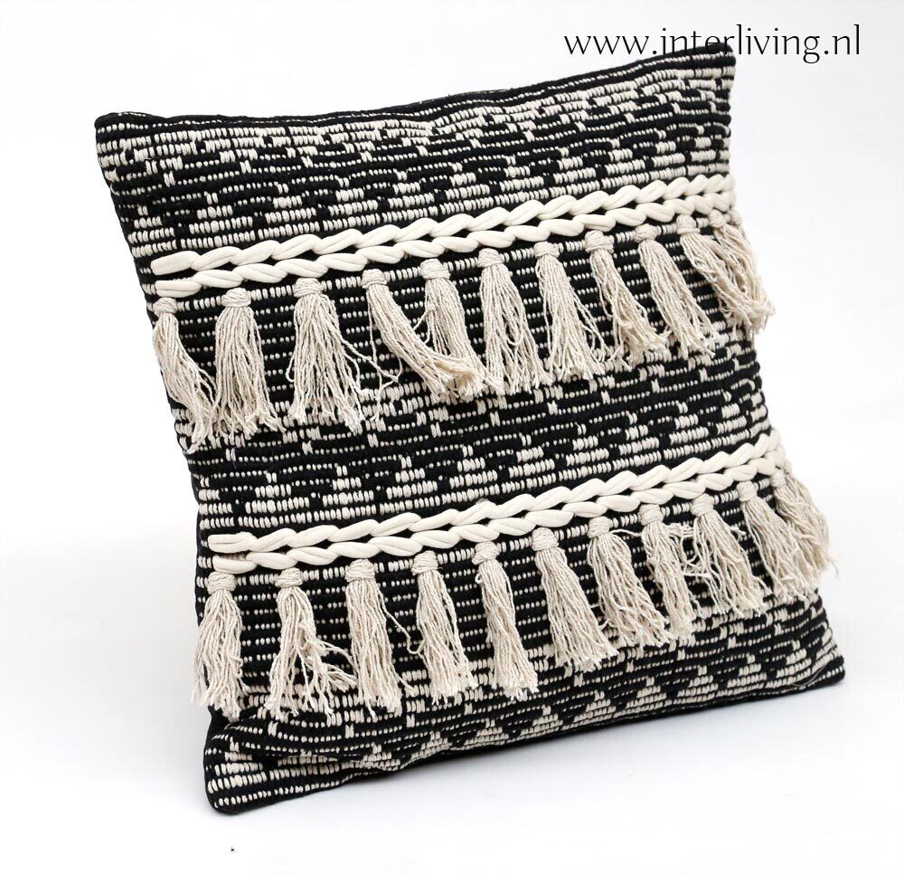 Sierkussen 50 cm - Nordic Boho  - Marokkaanse Berber style "Aafrae"