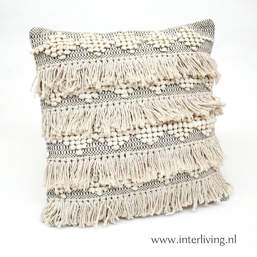 Sierkussen 50 cm Nordic Boho decoratie  - Marokkaanse Berber style "Aabouch"