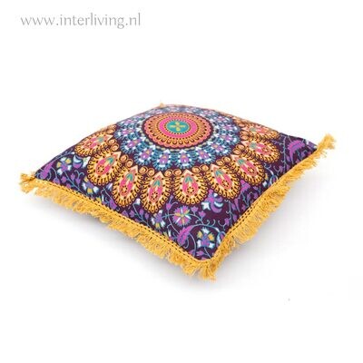 Bohemian Sierkussen mandala geel Bohemian Sierkussen mandala geel