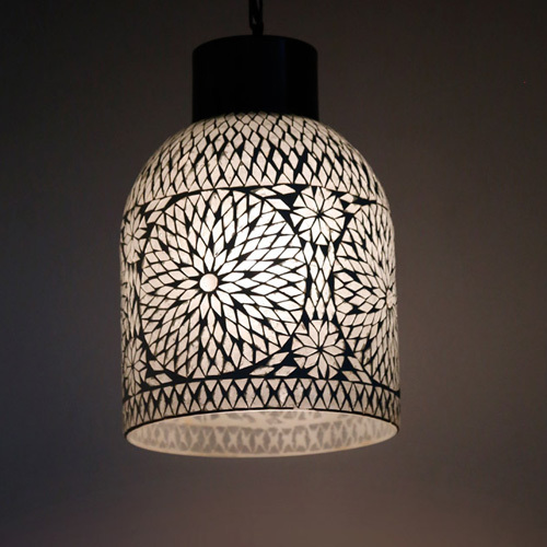 Hanglamp open glasmozaiek turkish design transparant
